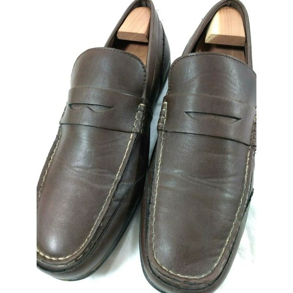 Tommy Hilfiger Brown Penny Moc Toe Loafer 10.5 - Picture 3 of 9